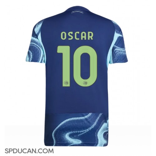 Muški Nogometni Dres Ajax Oscar Gloukh #10 Gostujuci 2025-26 Kratak Rukav